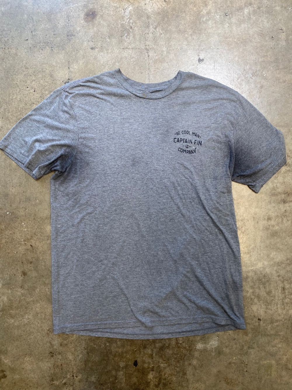 Captain Fin Co. Men's Grey T-shirt